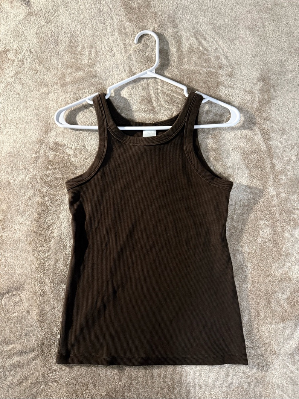 H&M - Chocolate Brown Ribbed Tank